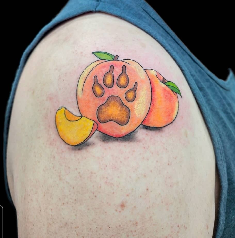 Peach Pawprint