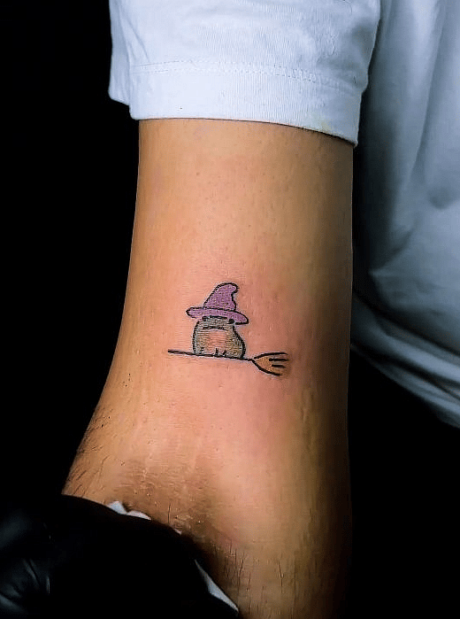Peekaboo Witch on a Broom