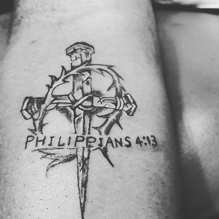 Philippians 4:13 Cross of Nails
