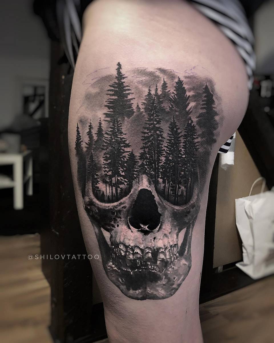Pine Forest Skull