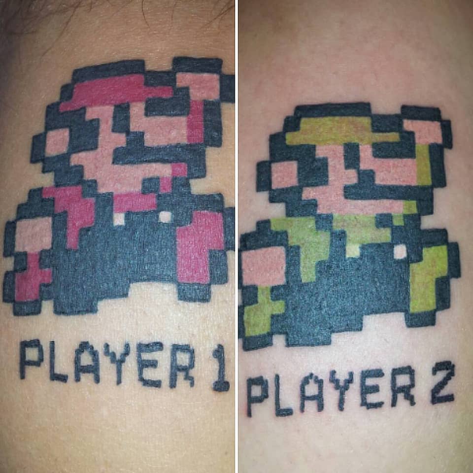 Player 1 & Player 2 Pixel Bros