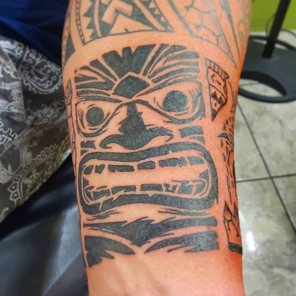 Polynesian Tiki Guardian Mask