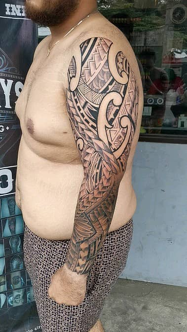 Polynesian Tribal Full-Arm Sleeve