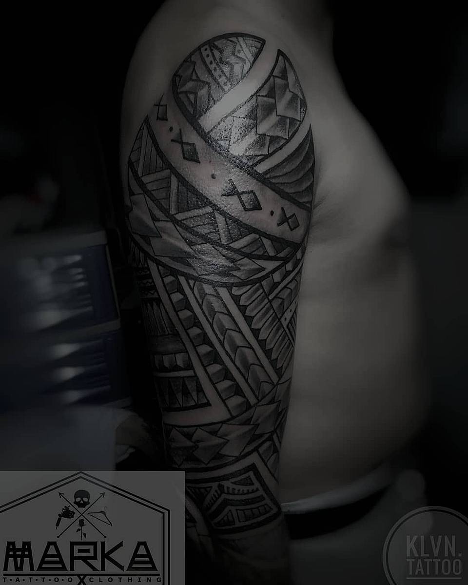 Polynesian Tribal Half Sleeve
