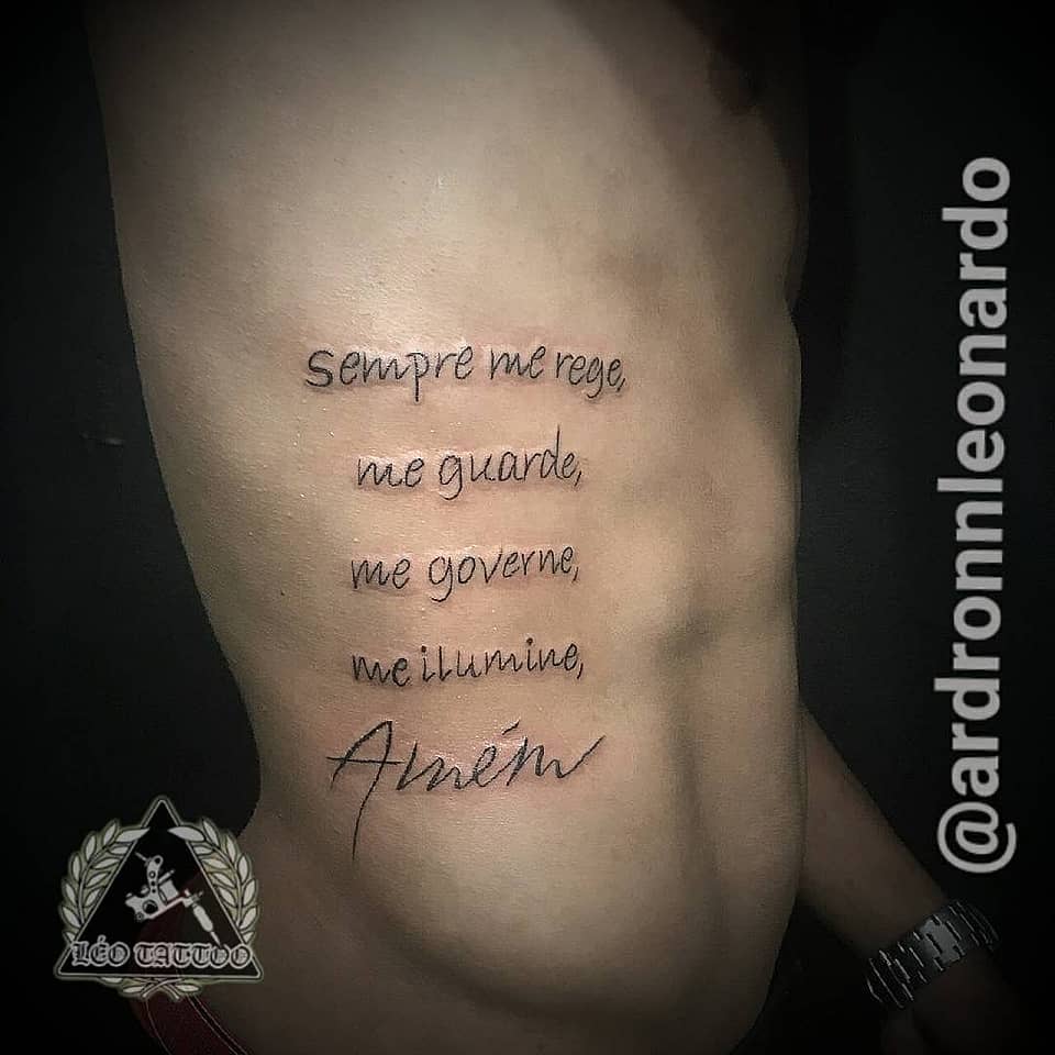 Portuguese Prayer Rib Script