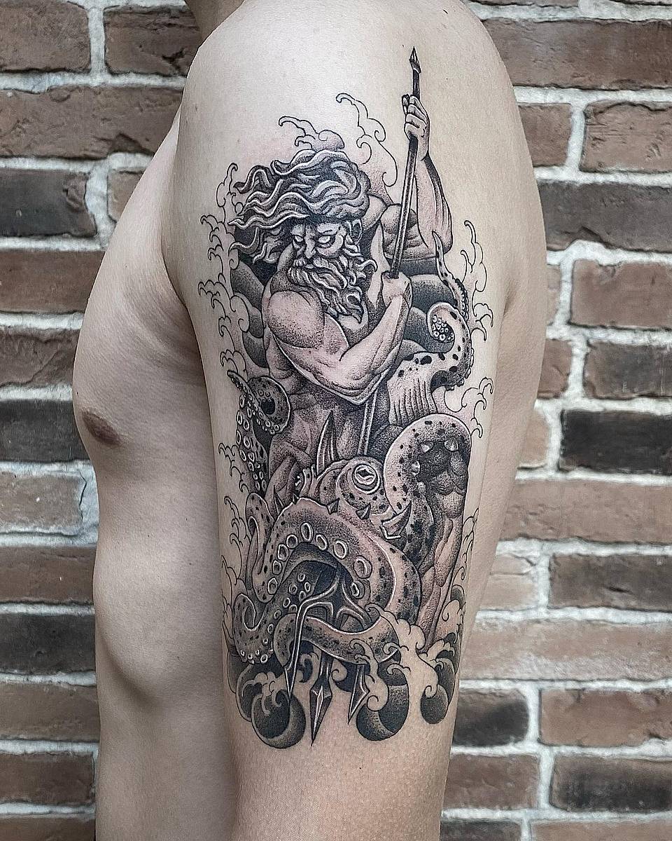 Poseidon and the Kraken