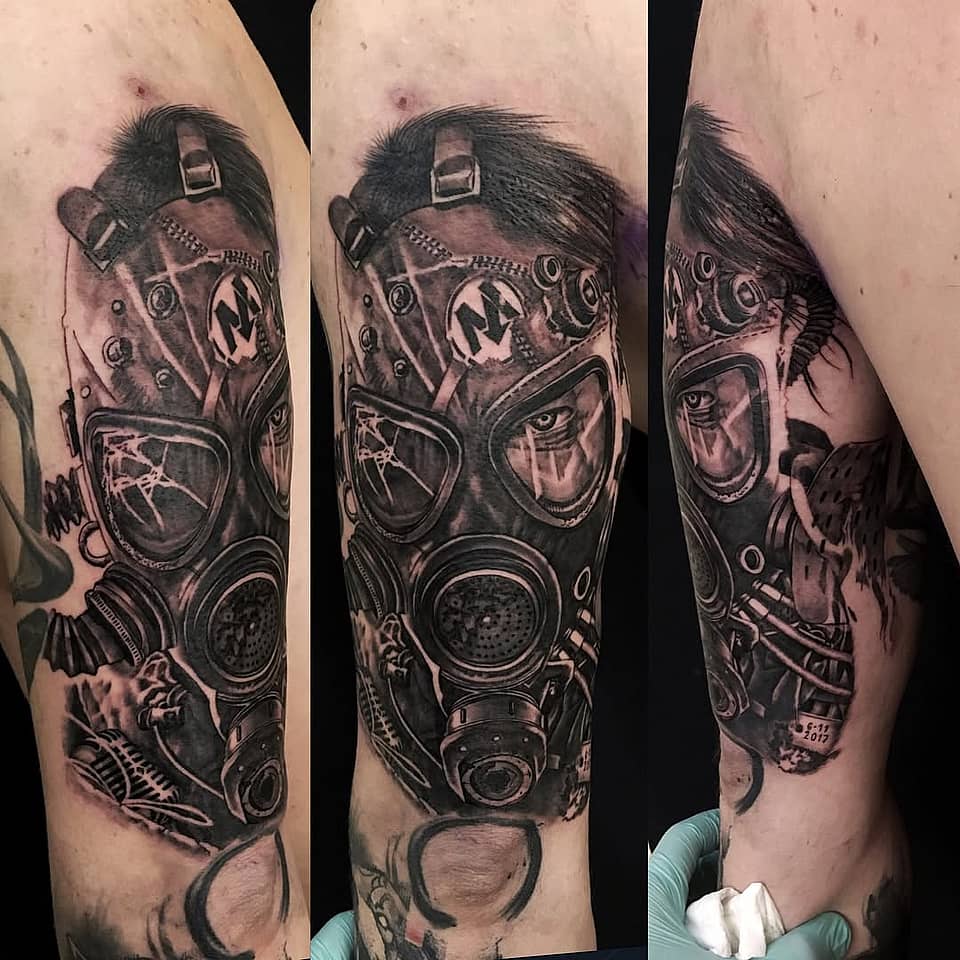 Post-Apocalyptic Gas Mask Portrait