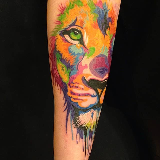 Prismatic Lion Portrait