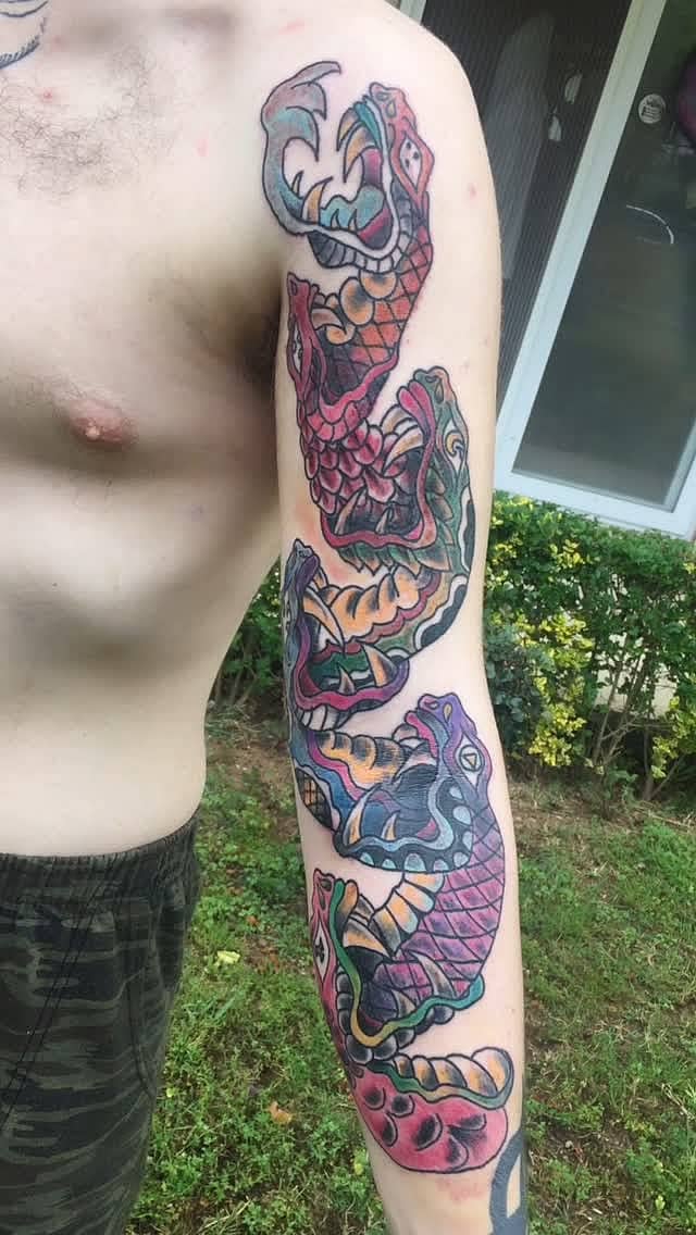 Prismatic Serpent Coil Sleeve