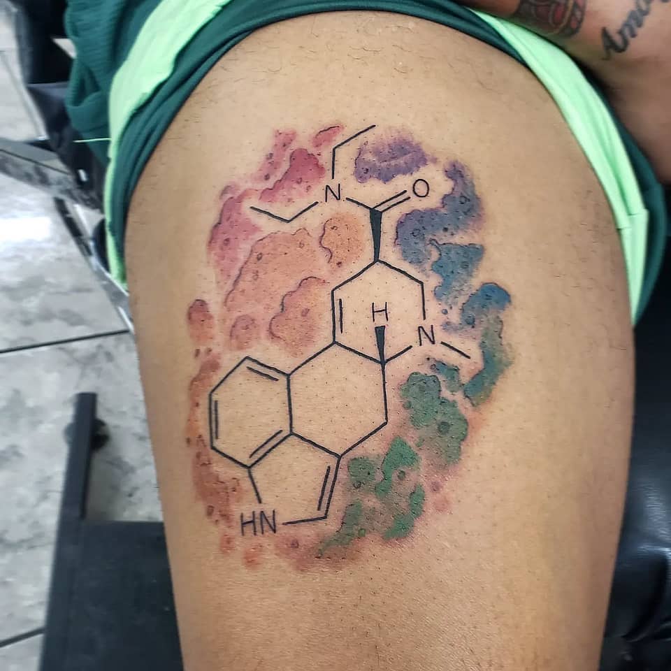 Psychedelic LSD Molecule