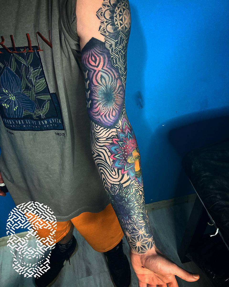Psychedelic Sacred Geometry Sleeve