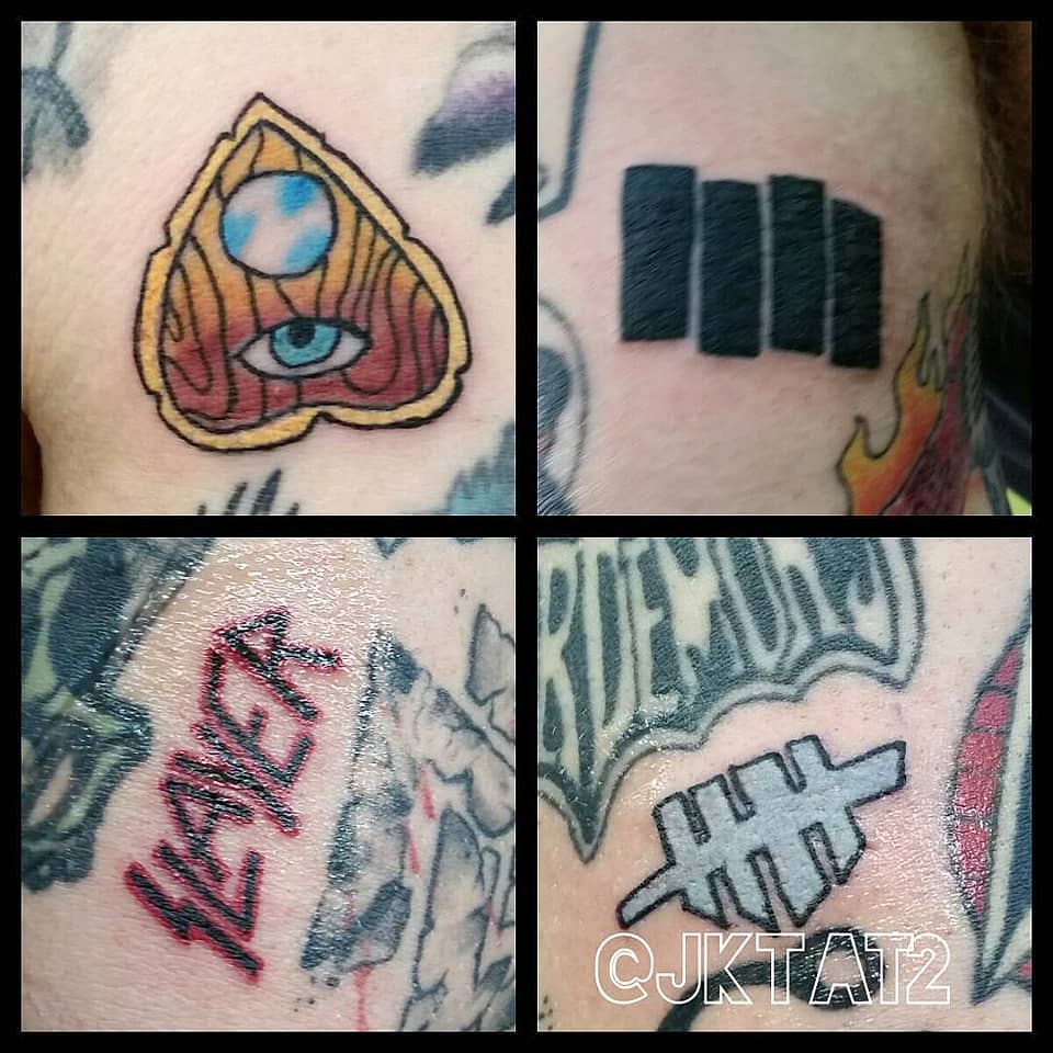 Punk and Metal Emblems Collage