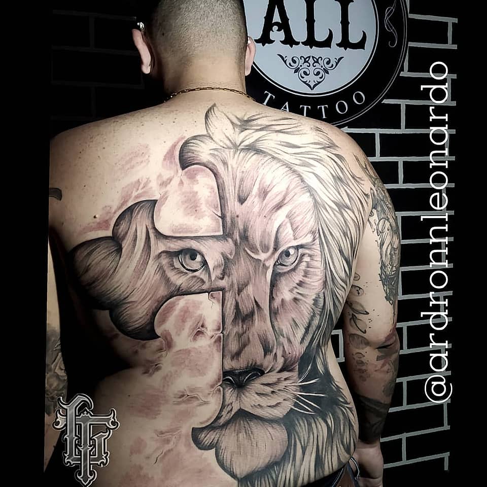 Puzzle Lion Backpiece