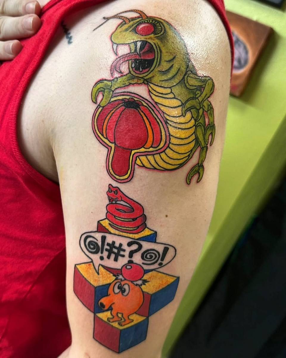 Q*bert Arcade Mashup