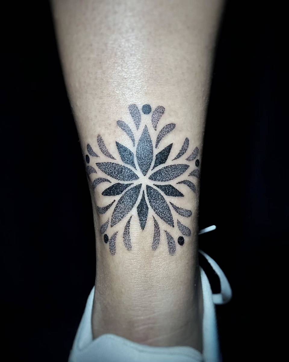 Radiant Dotwork Petal Mandala