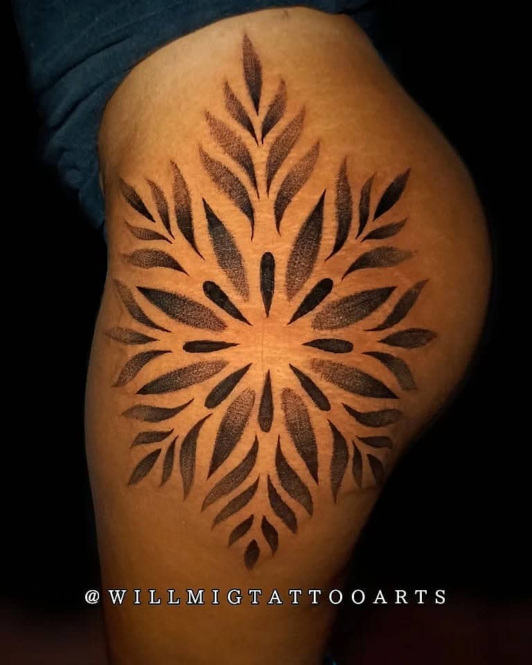 Radiant Leafburst Mandala