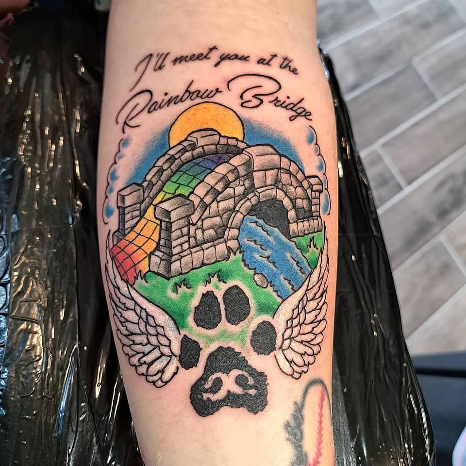Rainbow Bridge Paw Memorial