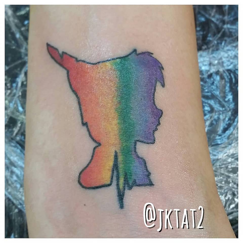 Rainbow Peter Pan Silhouette