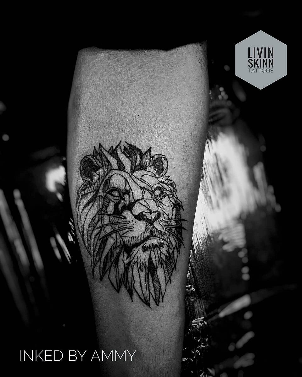 Regal Linework Lion