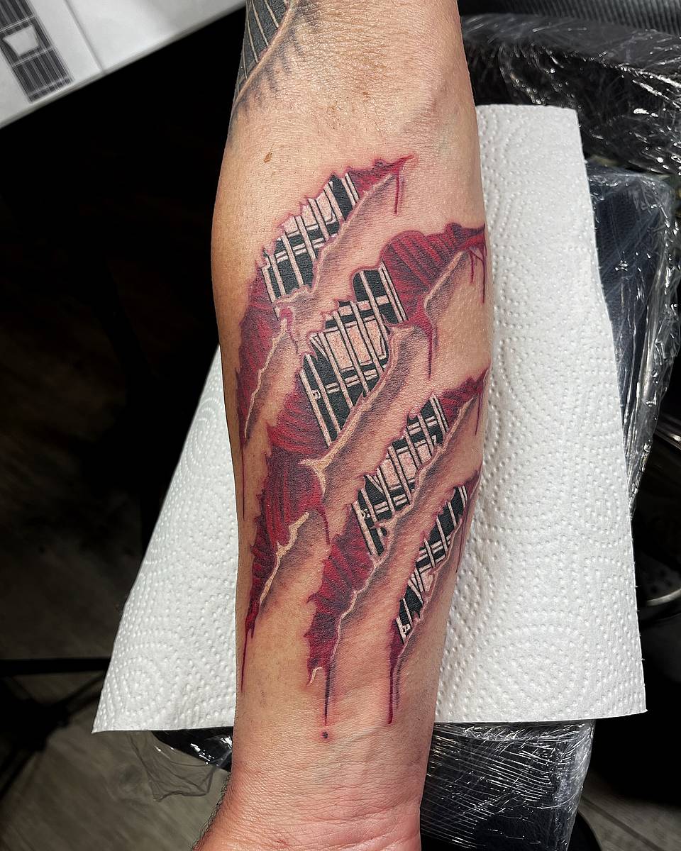 Ripped Skin — Metal Grille
