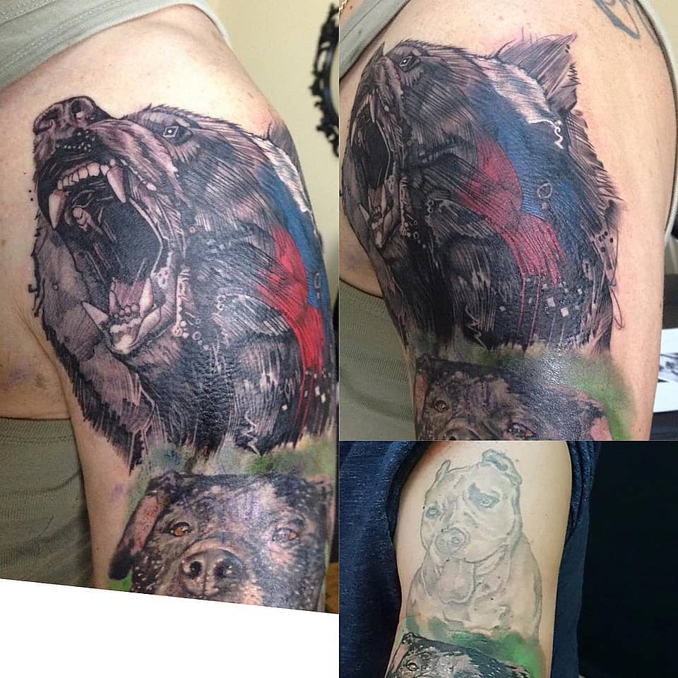 Roaring Bear and Loyal Dog