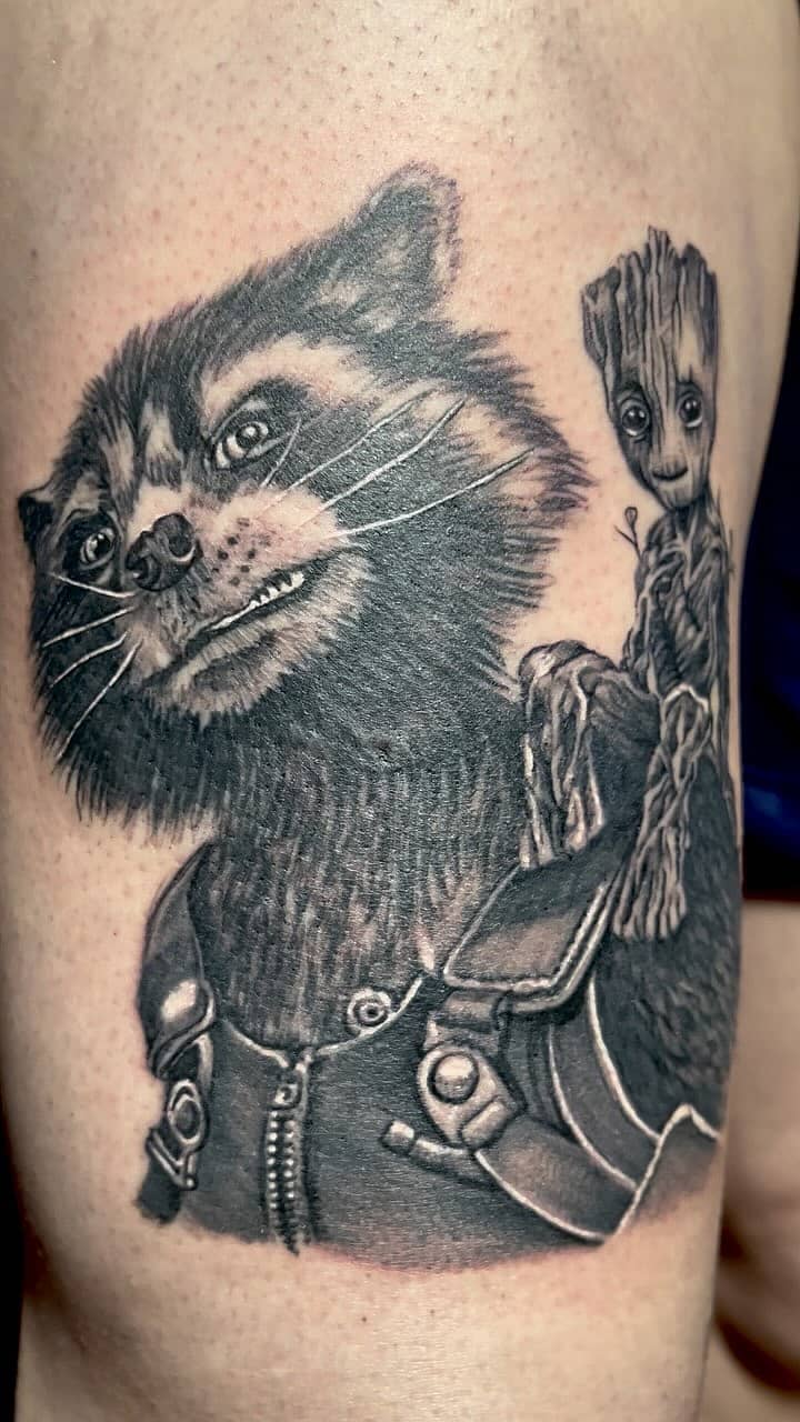 Rocket and Baby Groot Portrait