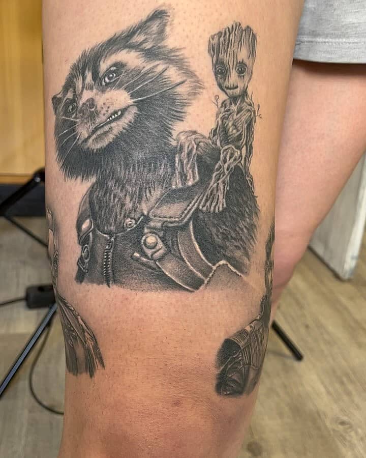 Rocket and Baby Groot Portrait