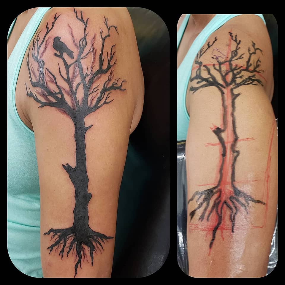 Rooted Raven Silhouette