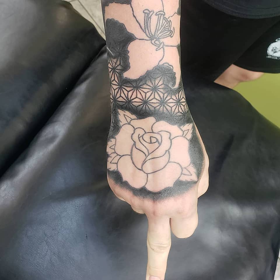 Rose and Sacred Geometry Hand Piece