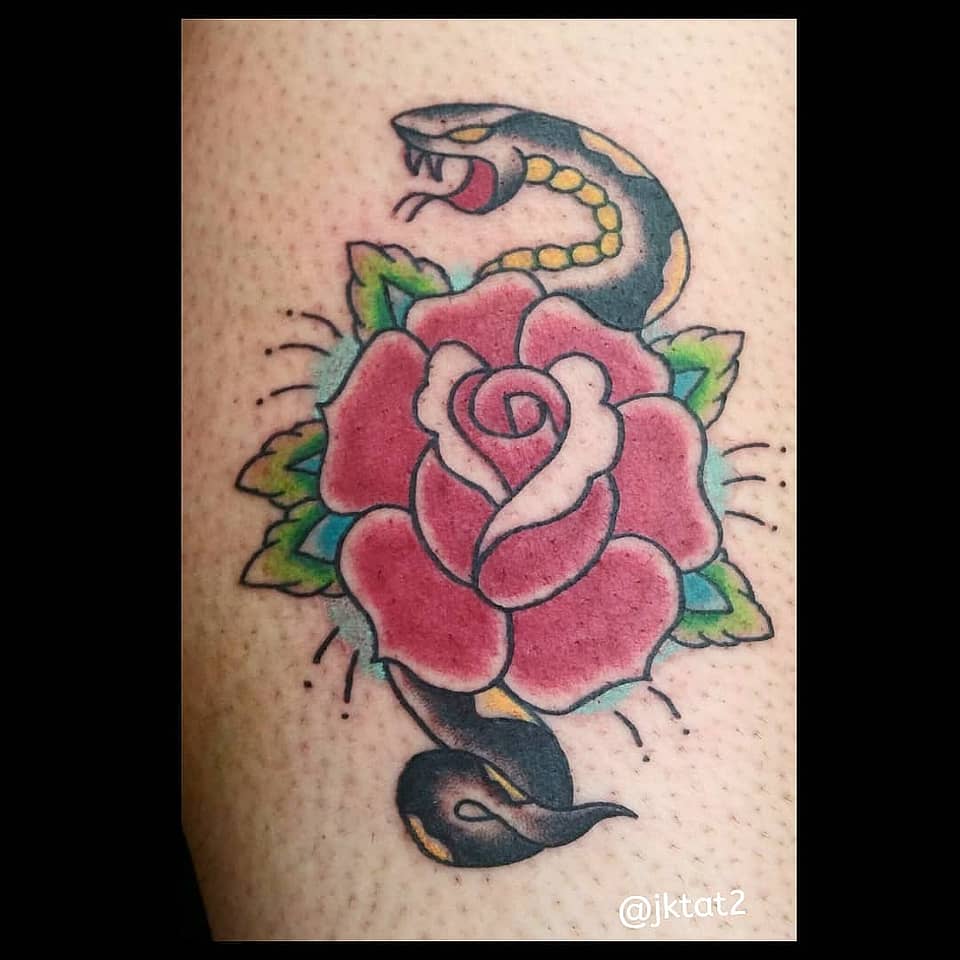 Rose and Serpent Neo-Traditional