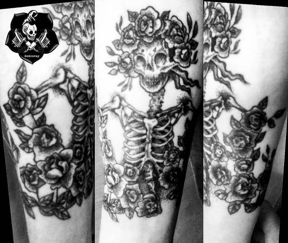 Rose-Crowned Skeletal Torso