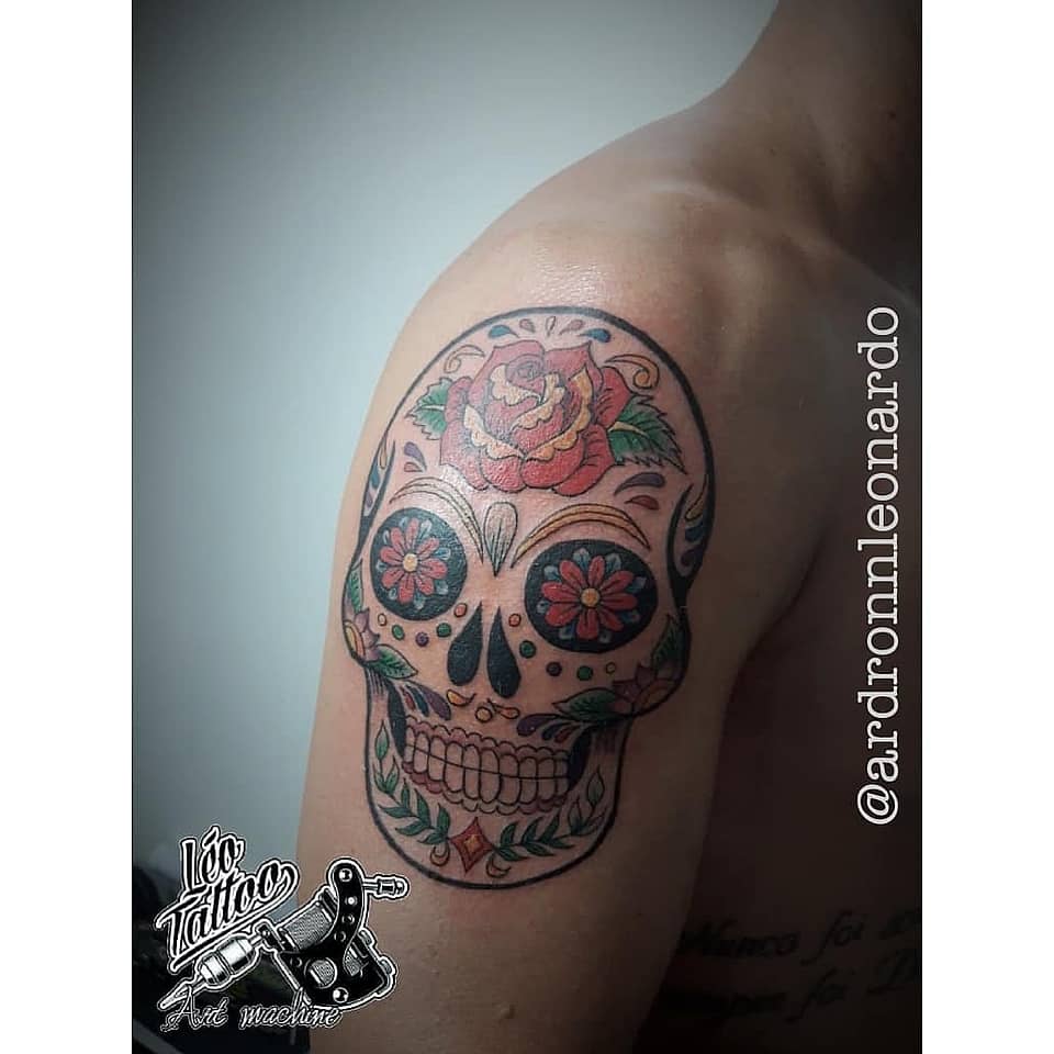 Rose-Crowned Sugar Skull