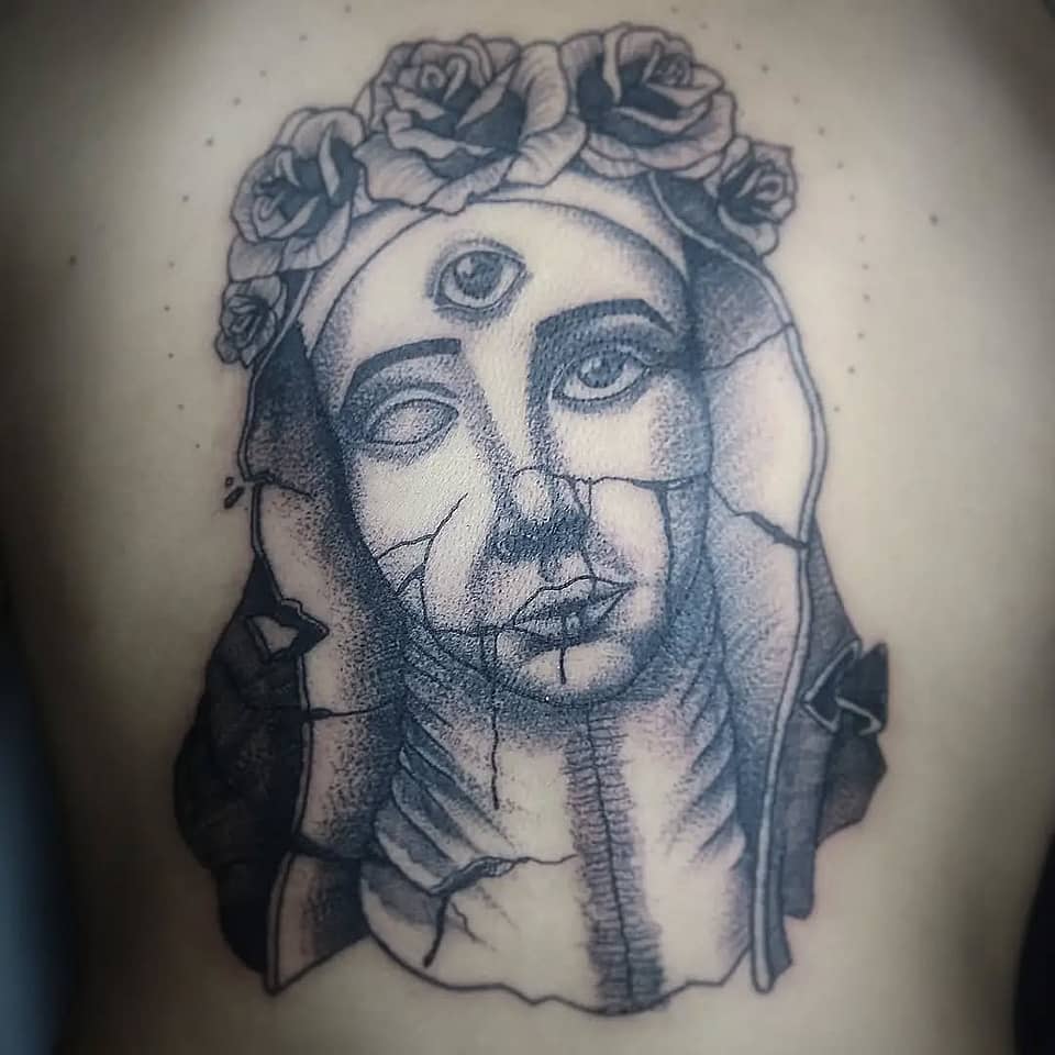 Rose-Crowned Third Eye Statue