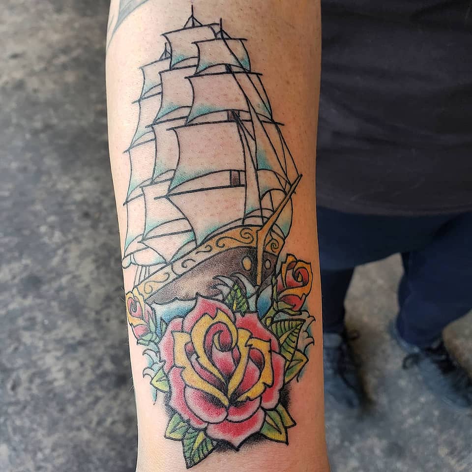 Roses and Tall Ship Voyage