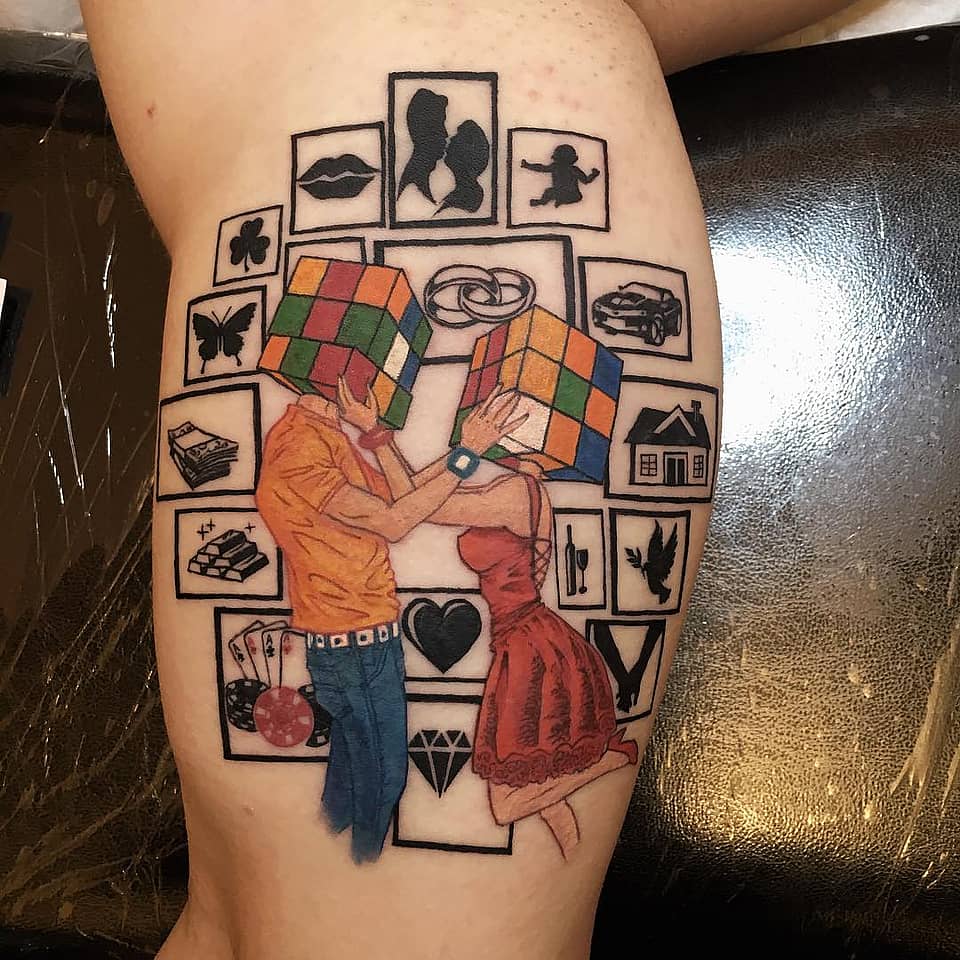 Rubik-Headed Lovers