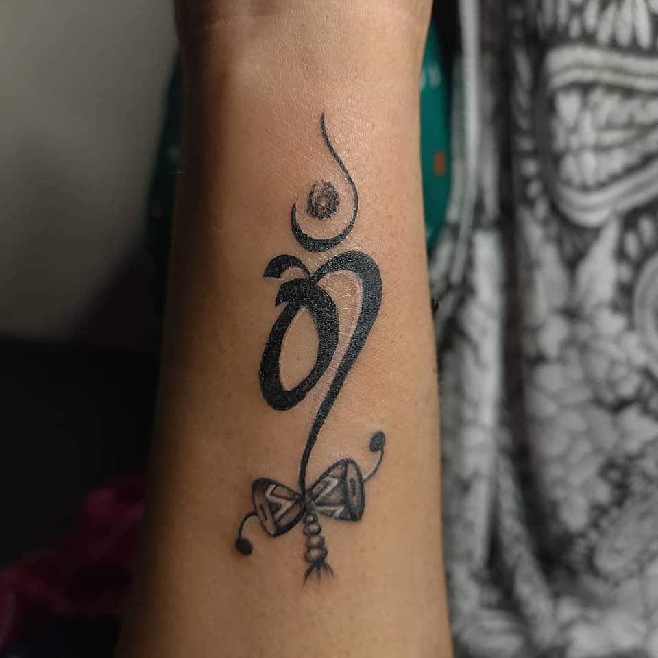 Sacred Om and Damaru Wrist Sigil