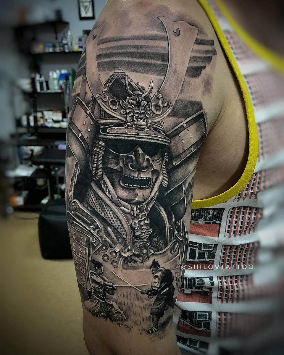 Samurai Guardian Half-Sleeve