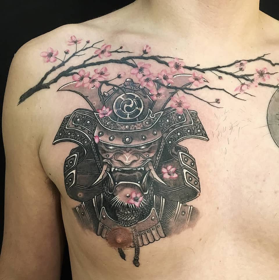 Samurai Kabuto with Sakura Branch