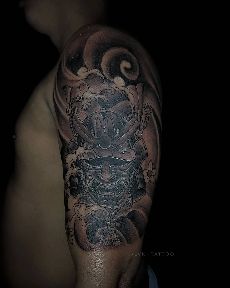 Samurai Mask Half-Sleeve