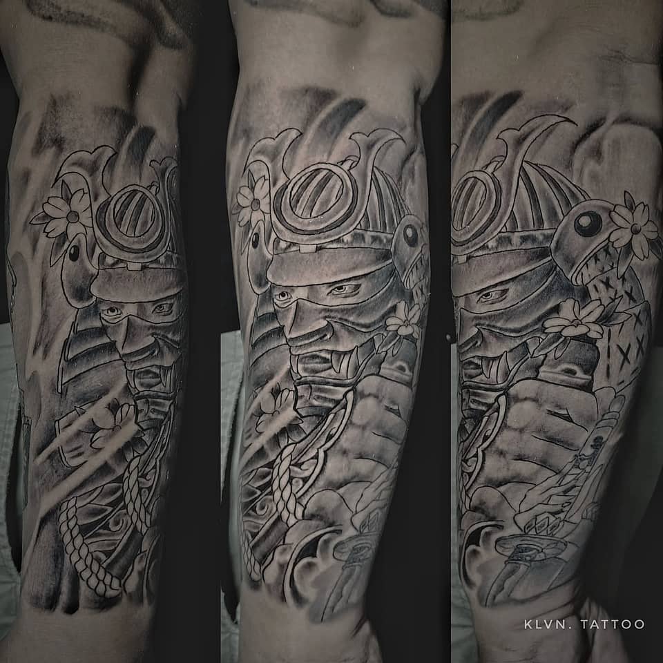 Samurai Menpo and Kabuto