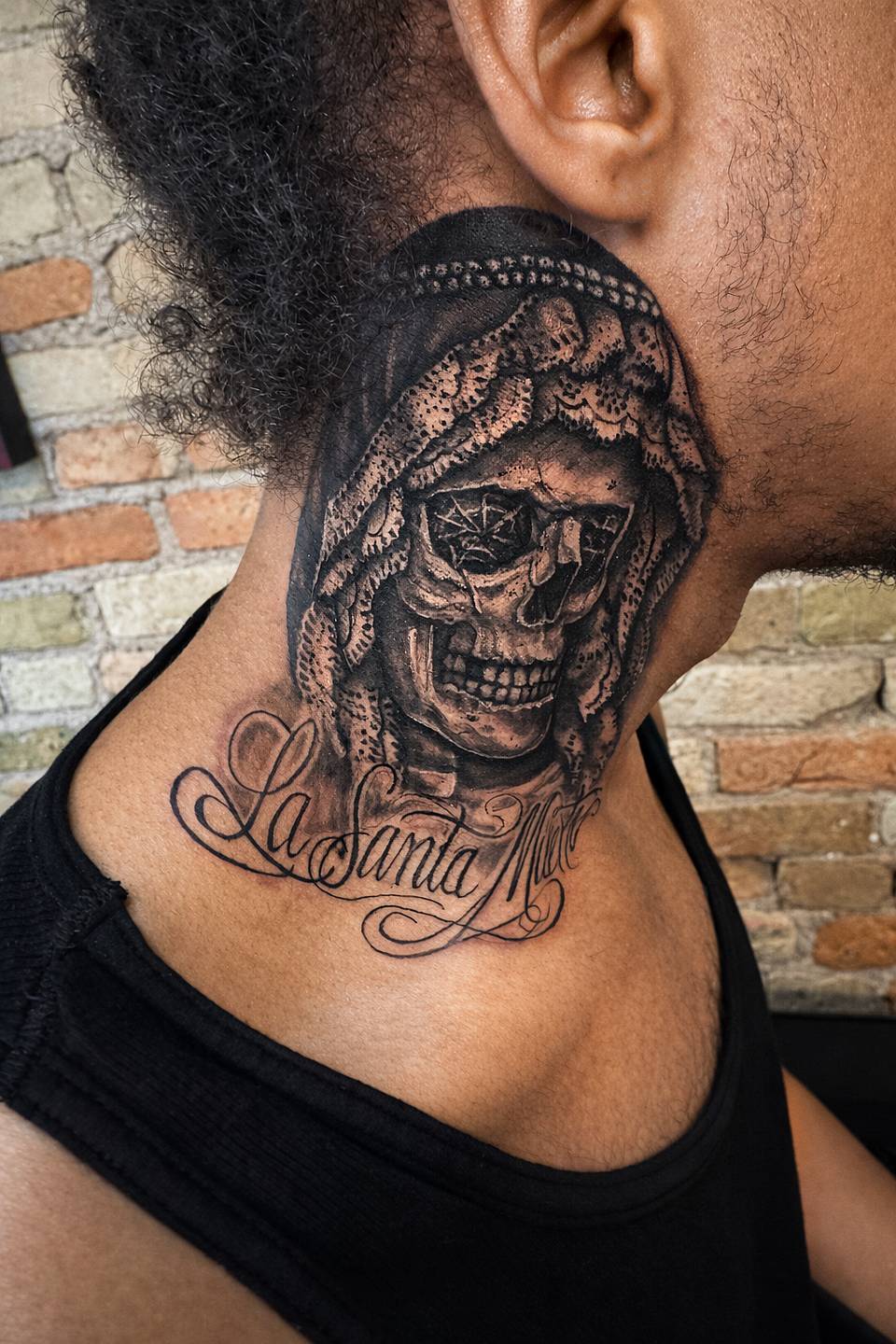 Santa Muerte Hooded Skull