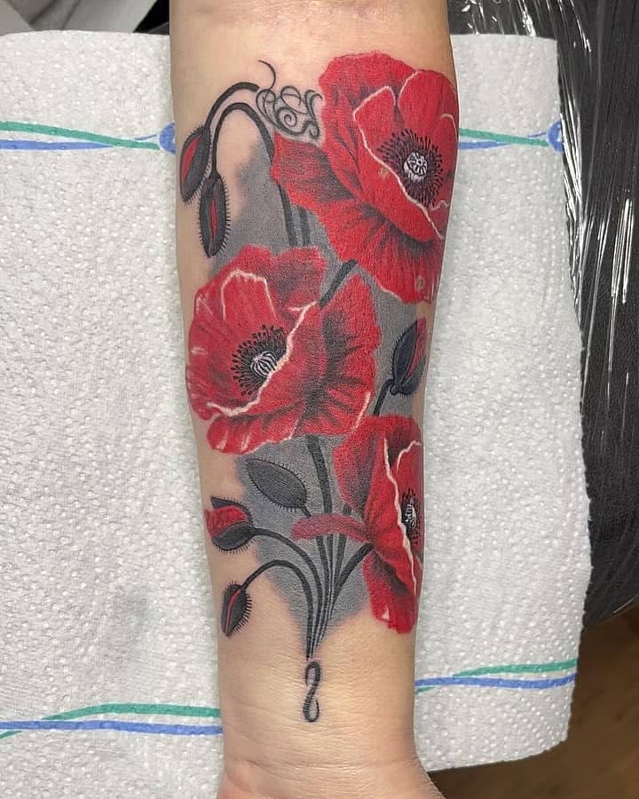 Scarlet Poppy Bouquet