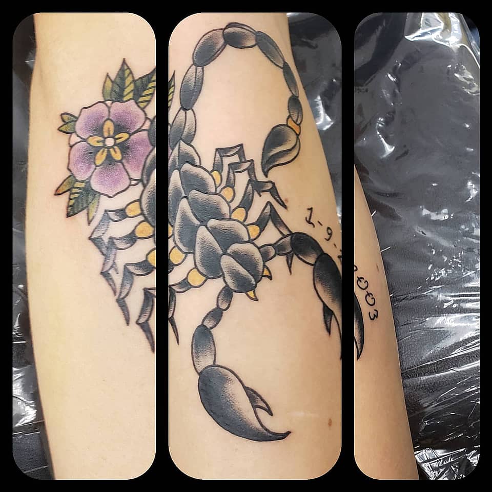 Scorpio Guardian with Violet Bloom