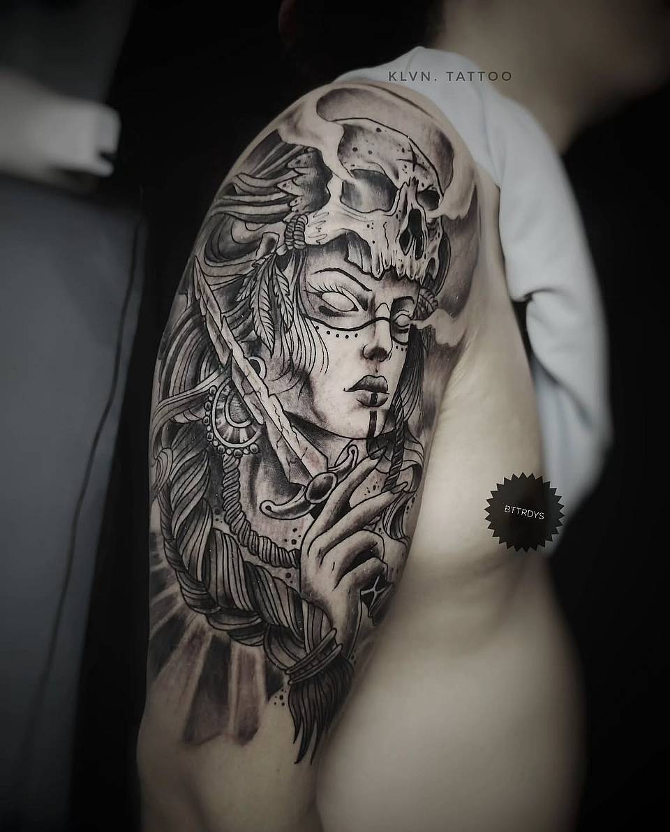 Seer with Skull Headdress