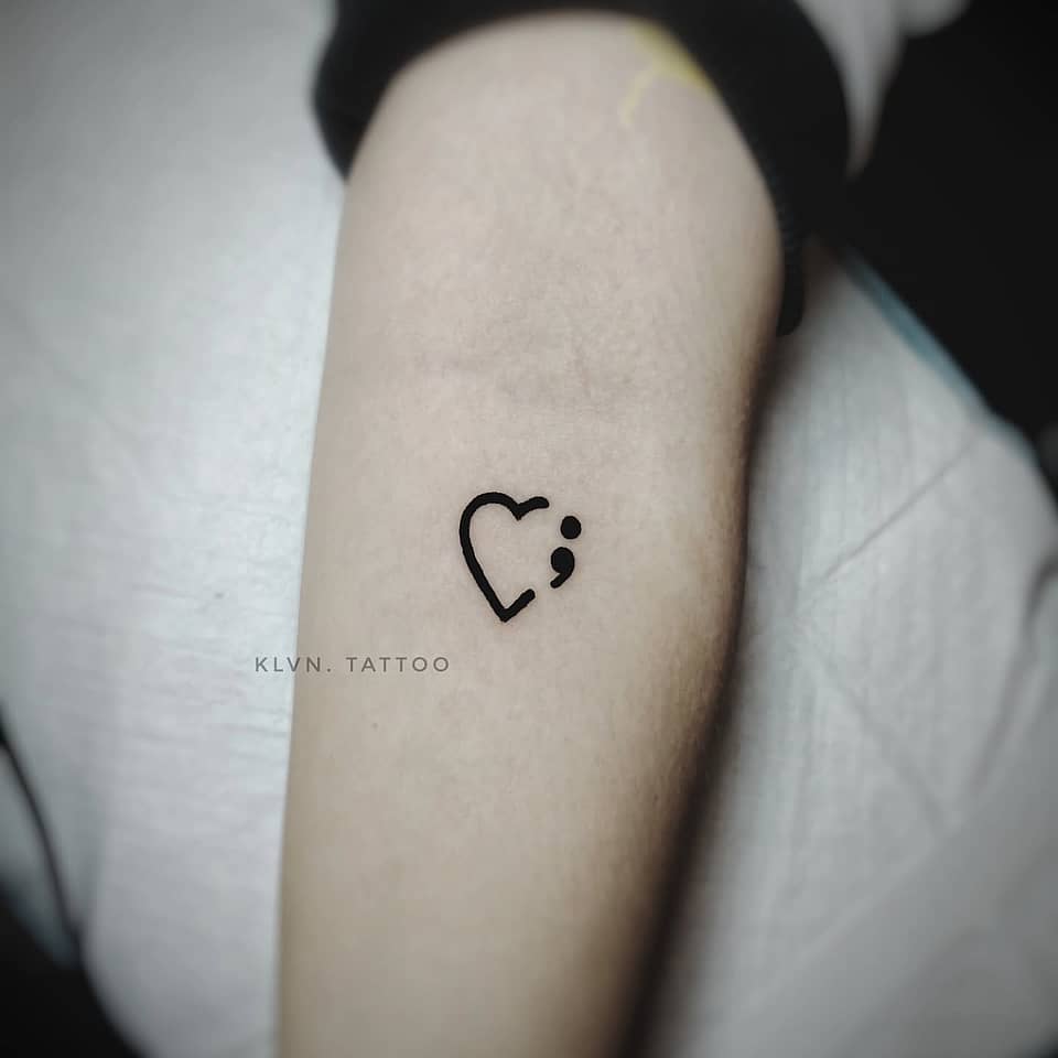 Semicolon Heart