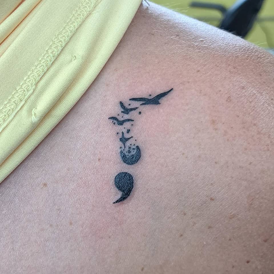 Semicolon Into Flight