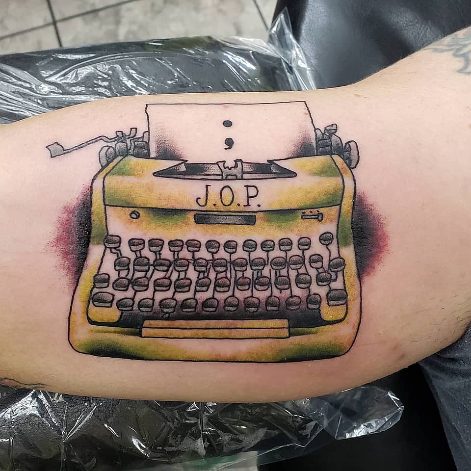 Semicolon Typewriter Tribute