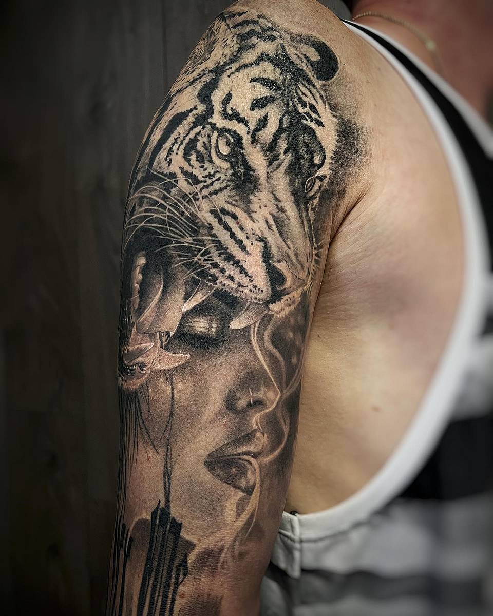 Serenity and Fury: Tiger Portrait
