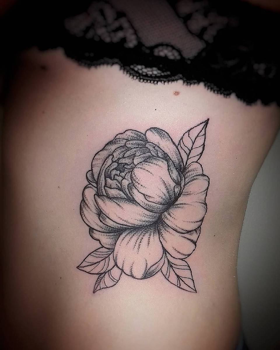 Shaded Peony Bloom