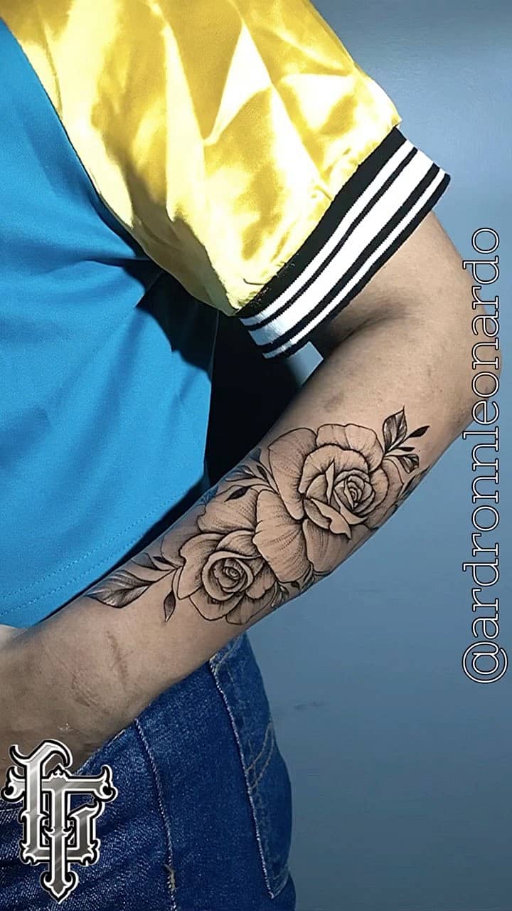 Shaded Rose Cluster